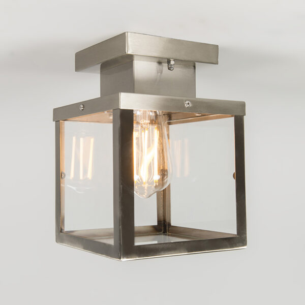 Moderne buitenplafondlamp staal 1-lichts - Rotterdam - Afbeelding 2
