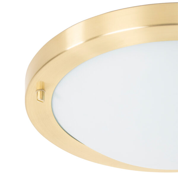 Moderne plafonnière goud 31 cm IP44 - Yuma - Afbeelding 2