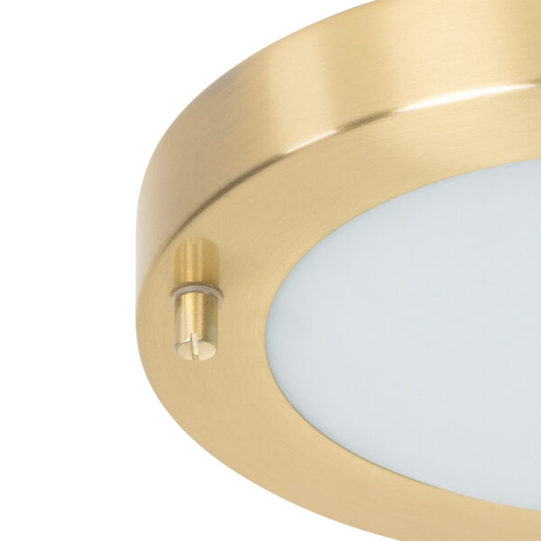 Moderne plafonnière goud 18 cm IP44 - Yuma - Afbeelding 2