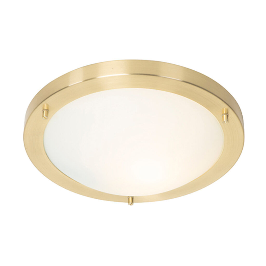 plafondlampen buiten Moderne goud 31 cm IP44 Yuma StaalGlas Een subtiele maar toch opvallende lamp. En raad Hij kan ook in de badkamer gebruikt Dankzij waarde