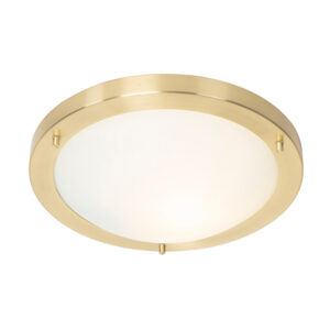 plafondlampen buiten Moderne goud 31 cm IP44 Yuma StaalGlas Een subtiele maar toch opvallende lamp. En raad Hij kan ook in de badkamer gebruikt Dankzij waarde