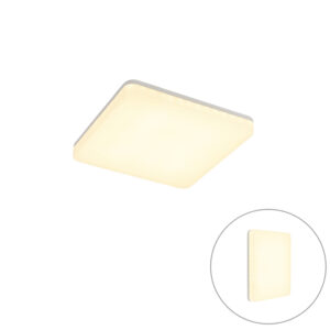 plafondlampen buiten Moderne plafondlamp vierkant incl. LED Plater Kunststof Wit Dit is de perfecte voor binnen en Plafondlamp ideaal vanwege het strakke design