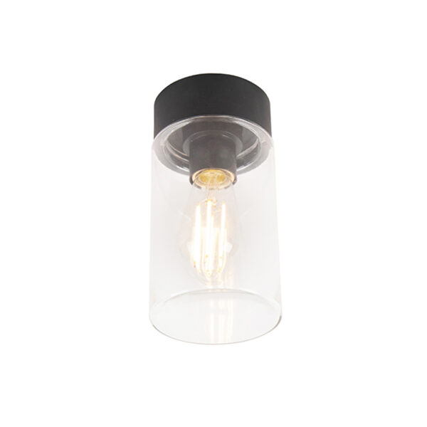 plafondlampen buiten Moderne plafondlamp zwart 226 cm IP44 Jarra Roestvrij staal Zwart Je terras krijgt er een elegante lamp bij met deze Jarra. Deze kan ook