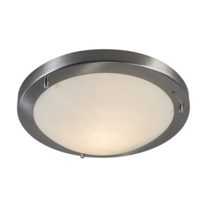 plafondlampen buiten Moderne staal 31 cm IP44 Yuma Staal Prachtig exclusief design in een hoogwaardige kwaliteit. De stalen afwerking geeft deze lamp moderne en