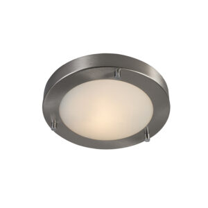 plafondlampen buiten Moderne staal 18 cm IP44 Yuma Staal Prachtig exclusief design in een hoogwaardige kwaliteit. De stalen afwerking geeft deze lamp moderne en