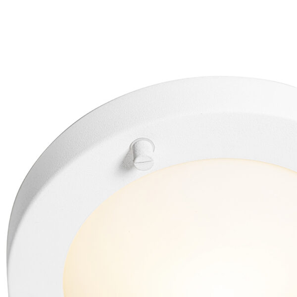 Moderne plafonnière wit 18 cm IP44 - Yuma - Afbeelding 2
