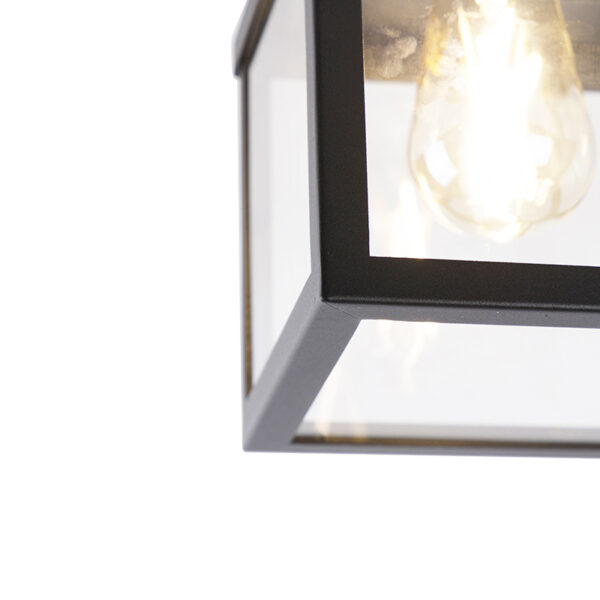 Industriële smart buitenplafondlamp zwart incl. ST64 Wifi - Rotterdam - Afbeelding 2