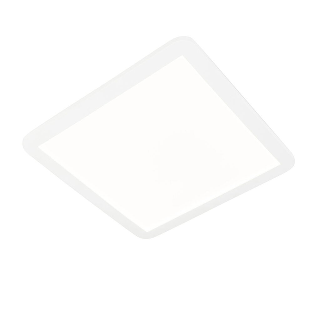 plafondlampen buiten wit 40 cm incl. LED dimbaar IP44 Steve Kunststof Wit Ga voor tijdloos met onze Steve. Afgemaakt in kunststof een witte kleur. heeft lengte