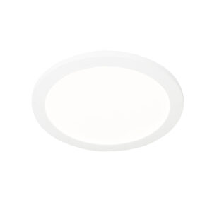 plafondlampen buiten wit 30 cm incl. LED dimbaar IP44 Steve Kunststof Wit is een moderne die perfect past in de eetkamer werkkamer of hal. Hij gemaakt van