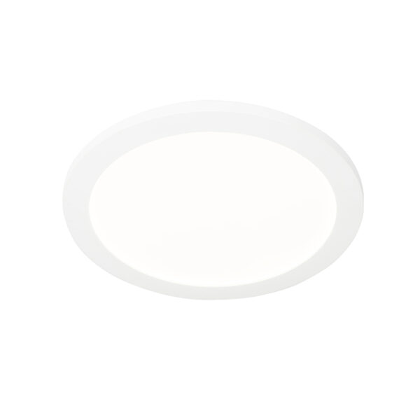 plafondlampen buiten wit 30 cm incl. LED dimbaar IP44 Steve Kunststof Wit is een moderne die perfect past in de eetkamer werkkamer of hal. Hij gemaakt van