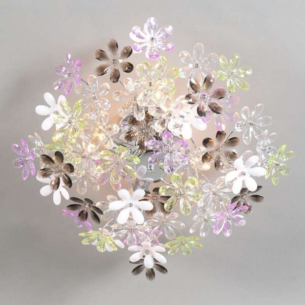 Plafonnière chroom 56 cm - Fiore - Afbeelding 2