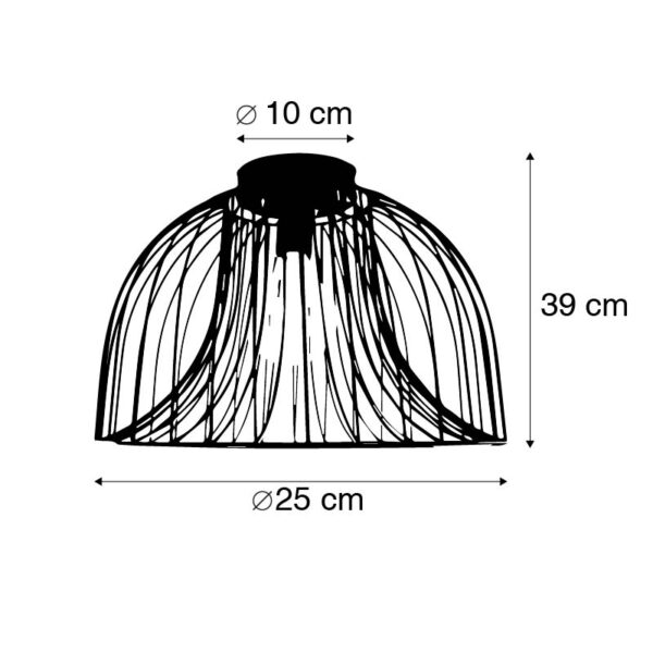Design plafondlamp goud - Sarina - Afbeelding 3
