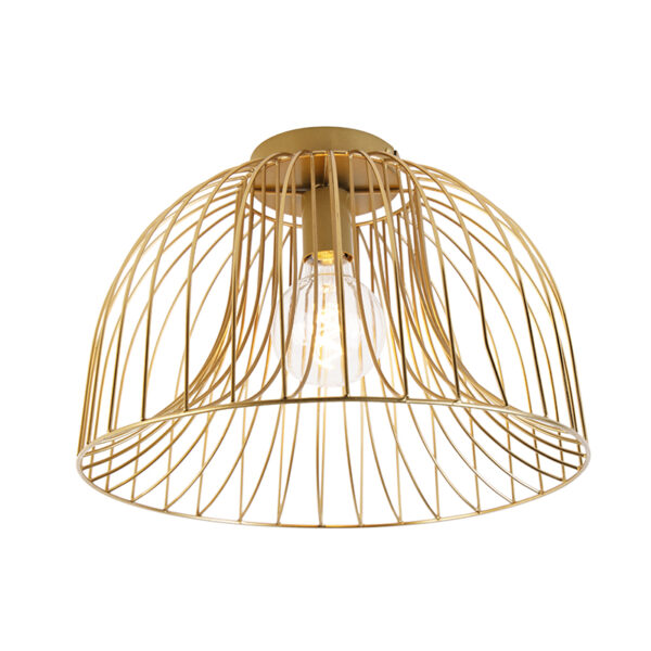 plafondlampen Design plafondlamp goud Sarina Staal Haal een echte designlamp in huis met Sarina. Deze is gemaakt van staal en afgewerkt prachtige gouden kleur.