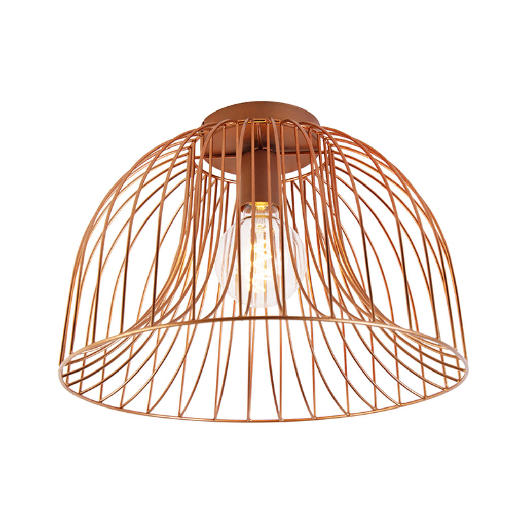 plafondlampen Design plafondlamp koper Sarina Staal Koper Haal een echte designlamp in huis met Sarina. Deze is gemaakt van staal en afgewerkt prachtige koperen