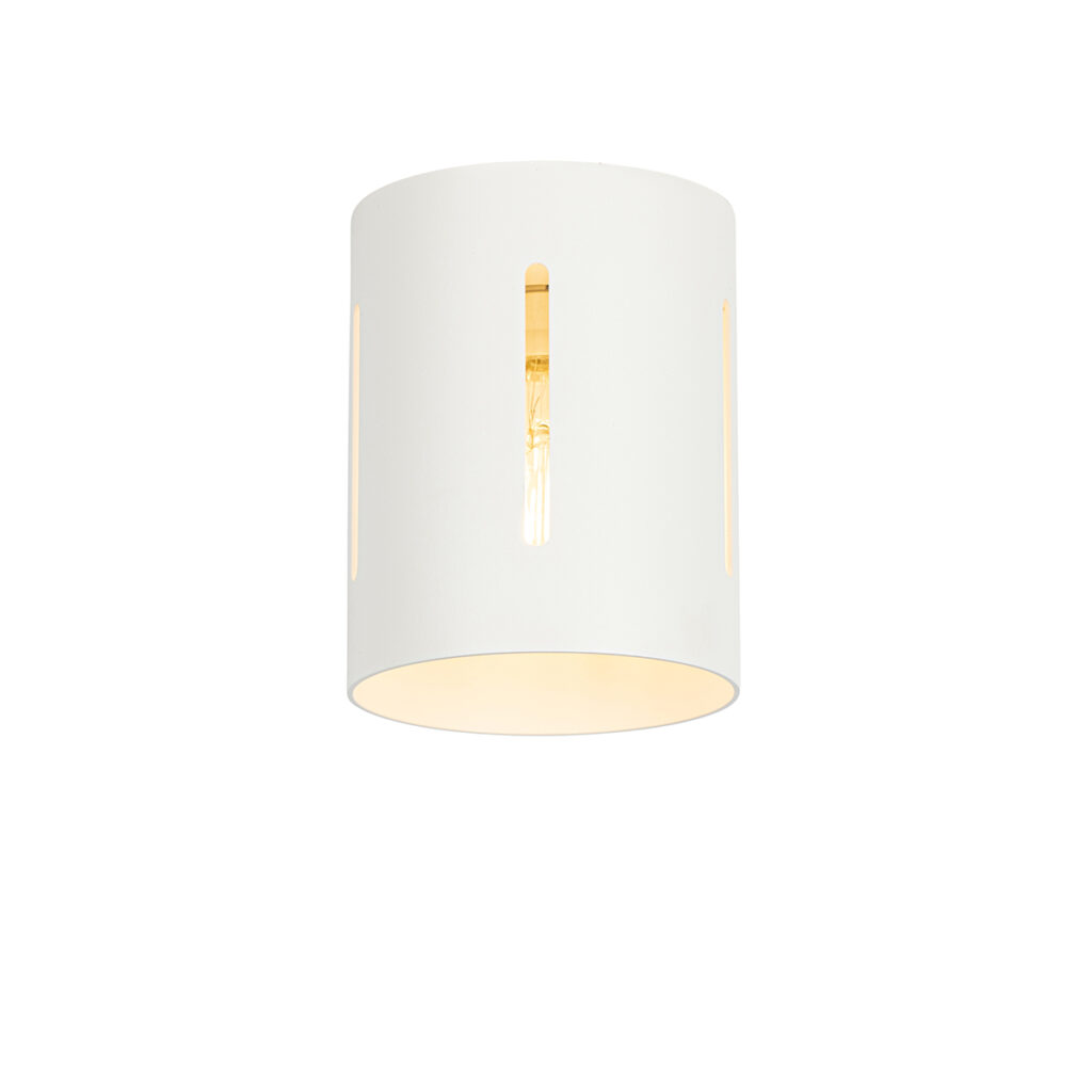 plafondlampen Design plafondlamp wit Yana Aluminium Wit Strak in design maar toch een echte dat is deze witte gemaakt van aluminium. heeft diameter 13 cm en