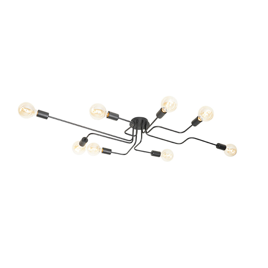 plafondlampen Design plafondlamp zwart Facile Staal Zwart Haal een echte design lamp is huis met onze Facile. Deze gemaakt van staal en afgewerkt in tijdloze