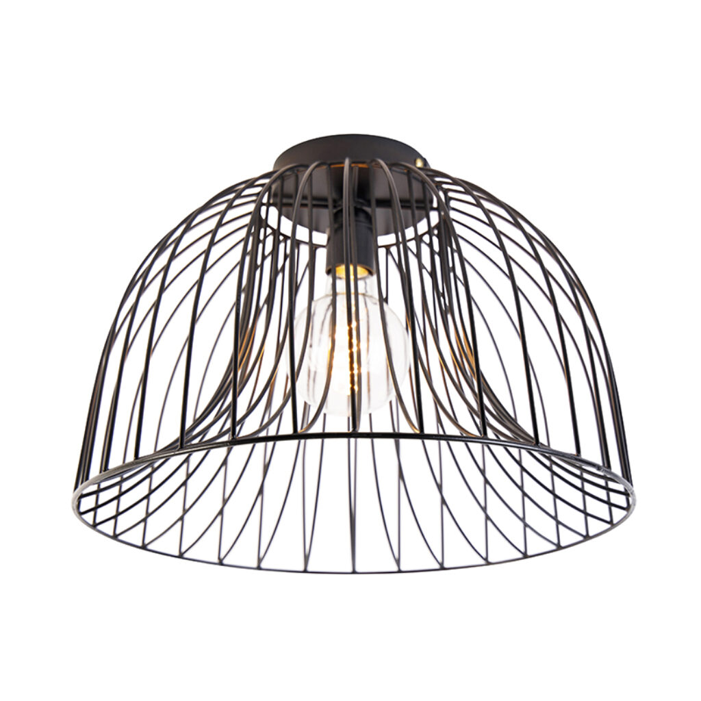 plafondlampen Design plafondlamp zwart Sarina Staal Zwart Haal een echte designlamp in huis met Sarina. Deze is gemaakt van staal en afgewerkt tijdloze zwarte