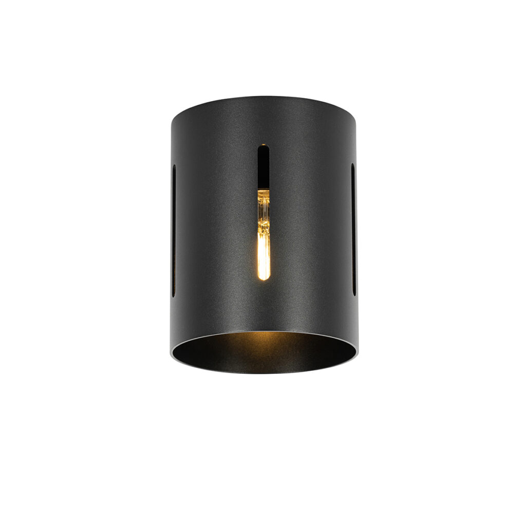 plafondlampen Design plafondlamp zwart Yana Aluminium Zwart Strak in design maar toch een echte dat is deze zwarte gemaakt van aluminium. heeft diameter 13 cm
