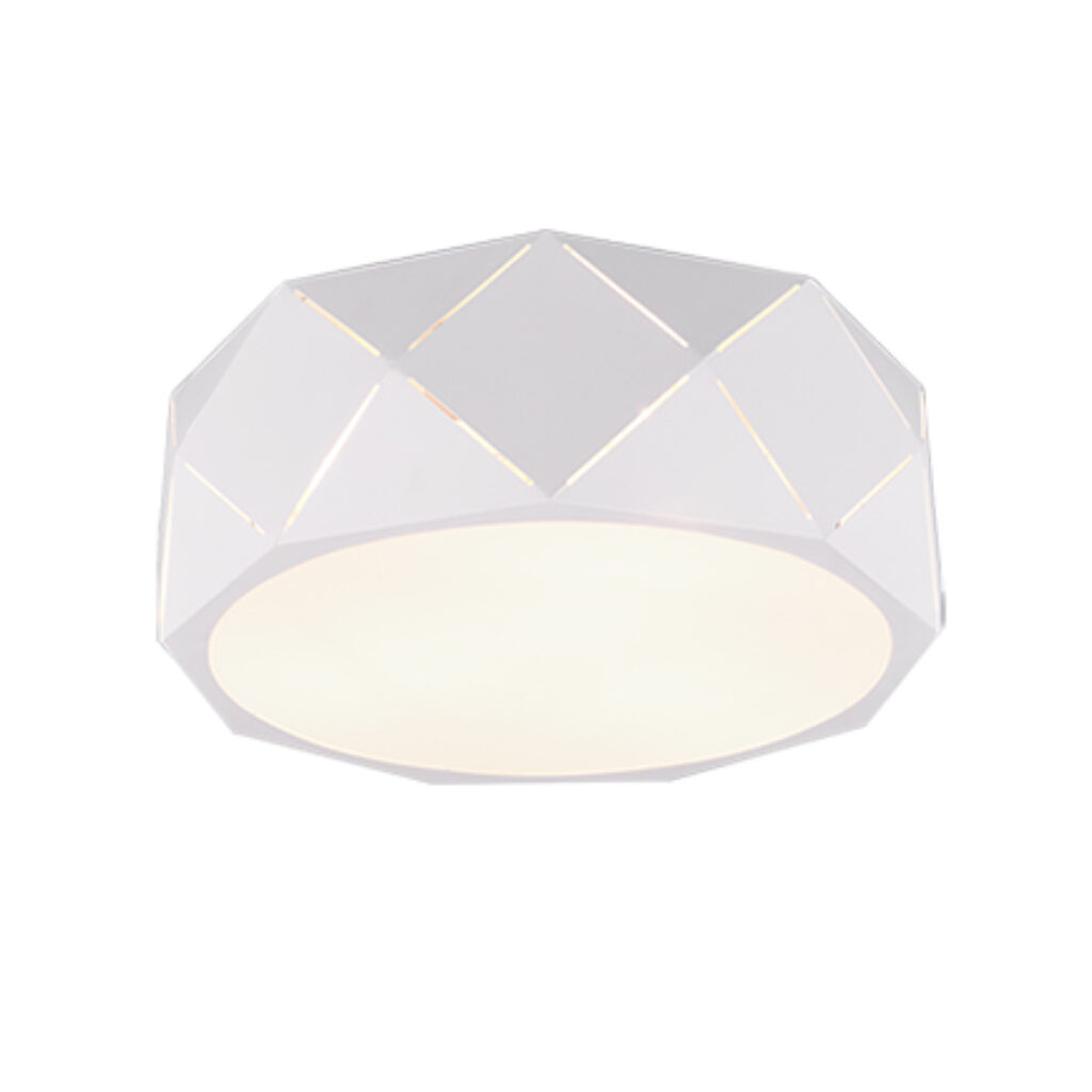 plafondlampen Design wit 40 cm Kris Staal Wit Ben je op zoek naar een strakke Dan is goede Deze design past perfect in de woonkamer slaapkamer of eetkamer.