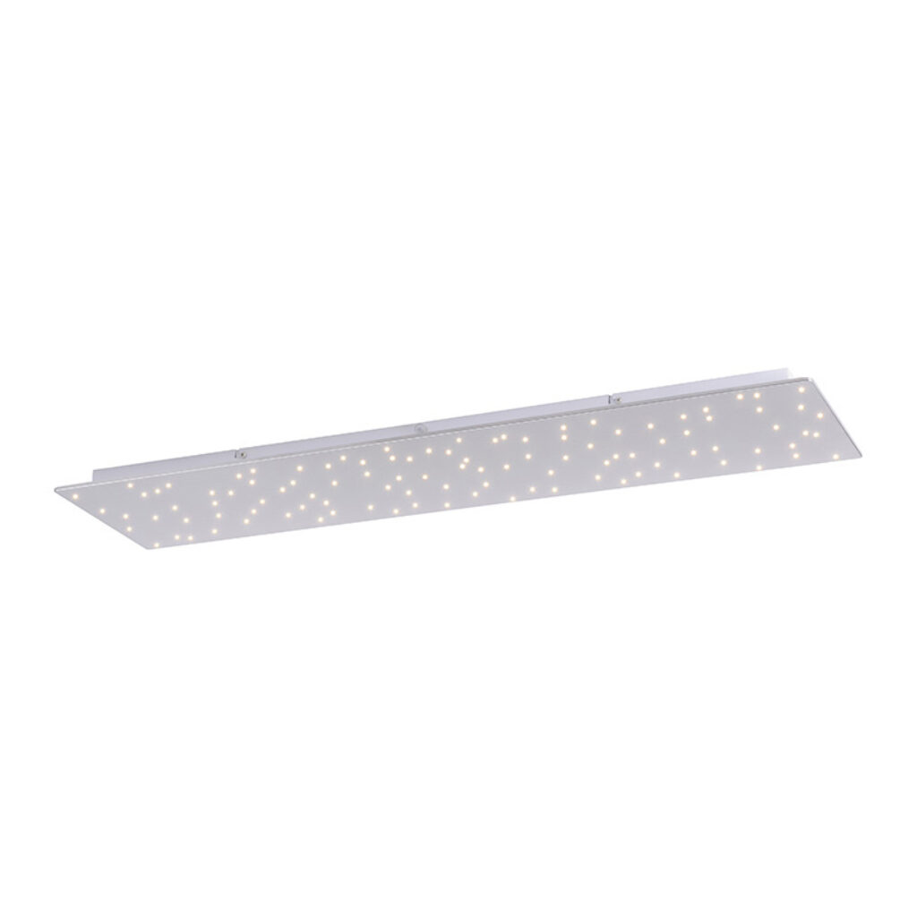 plafondlampen Design wit met ster effect 100 cm incl. LED Lucci KunststofStaal Wit is een mooie design Door zijn sterrenhemel geeft hij prachtig lichteffect in