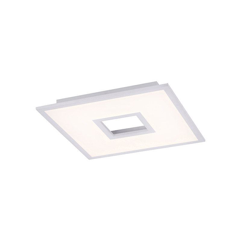 plafondlampen Design wit RGB incl. LED 45 cm Tile AluminiumKunststof Wit is een strakke design met verrassende twist. De geeft niet alleen licht maar ook rood