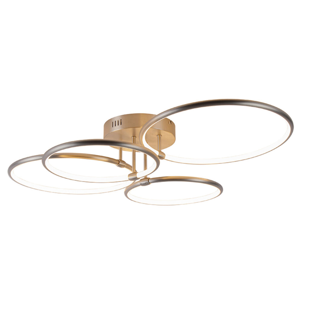 plafondlampen Joaniqa plafondlamp staal incl. LED dimbaar KunststofStaal Staal Haal een mooi stukje design in huis met de Joaniqa. Haar strakke zorgt ervoor dat