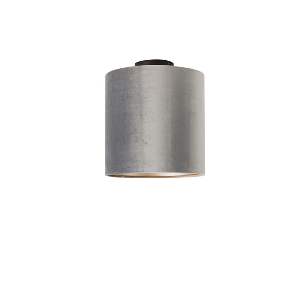 plafondlampen Klassieke spot grijs met taupe Combi StofStaal Grijs De plafondspot is een fijne. Door de materiaalkeuze van staal stof het warme spot.