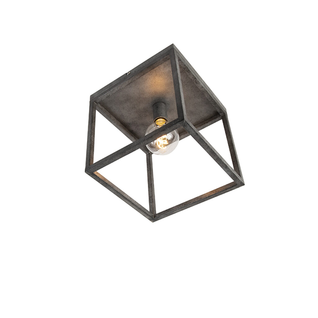 plafondlampen Moderne plafondlamp antiek zilver Big Cage Staal Grijs De is een eyecatcher in huis. zilveren kleur en de vorm van lamp maken hem erg tijdloos