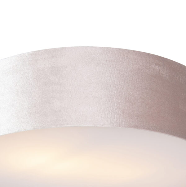 Moderne plafondlamp roze 40 cm met gouden binnenkant - Drum - Afbeelding 2