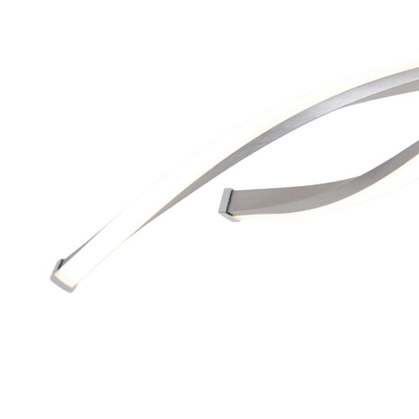 Moderne plafondlamp staal 110 cm incl. LED en dimmer - Paulina - Afbeelding 2
