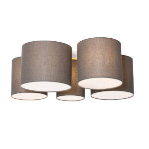plafondlampen Moderne plafondlamp taupe Multidrum MetaalStof Taupe Laat je horen voor deze in het taupe. heeft een diepte van 62 cm hoogte 30 en lengte 84 cm.