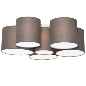 plafondlampen Moderne plafondlamp taupe Multidrum MetaalStof Taupe Laat je horen voor deze in het taupe. heeft een diepte van 84 cm hoogte 32 en lengte 92 cm.