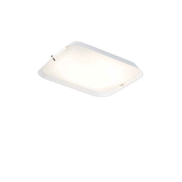 plafondlampen Moderne plafondlamp wit 245 cm incl LED Edor Glas Wit De is er in verschillende maten. Deze kleinere variant van super geschikt voor een wat witte