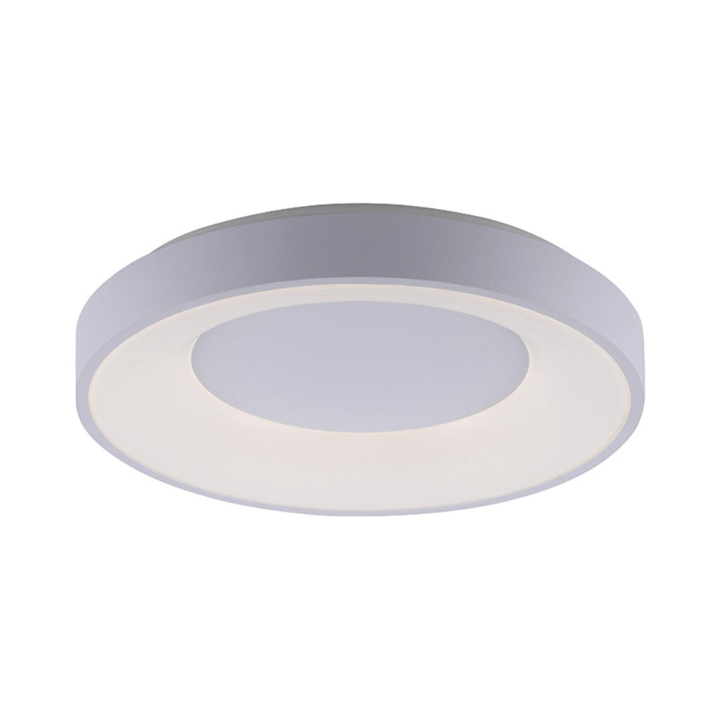 plafondlampen Moderne plafondlamp wit incl. LED dimbaar Steffie Kunststof Wit is een mooie moderne plafondlamp. Eenvoudig in haar design maar erg stijlvolle