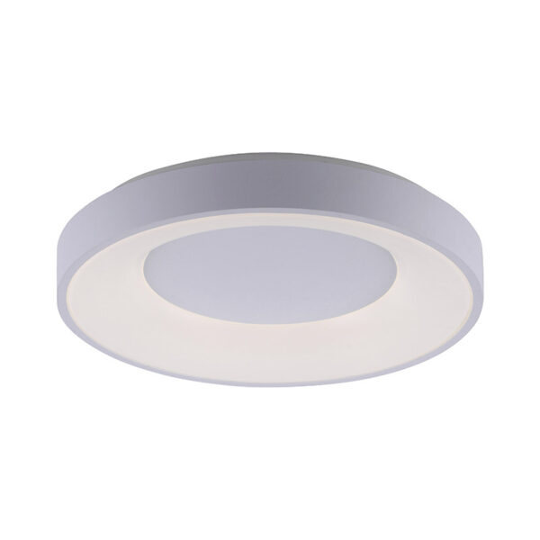 plafondlampen Moderne plafondlamp wit incl. LED dimbaar Steffie Kunststof Wit is een mooie moderne plafondlamp. Eenvoudig in haar design maar erg stijlvolle