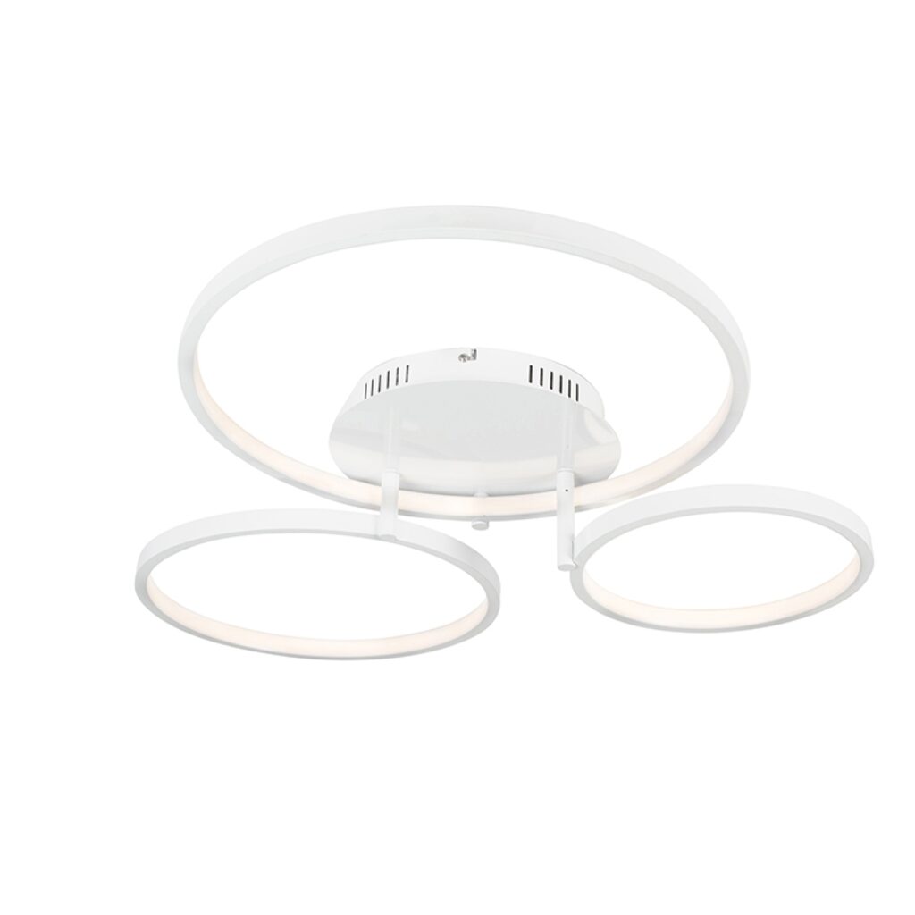plafondlampen Moderne plafondlamp wit incl. LED en Rondas Aluminium Wit Als je op zoek bent naar een echte aan plafond is de collectie precies wat nodig Deze