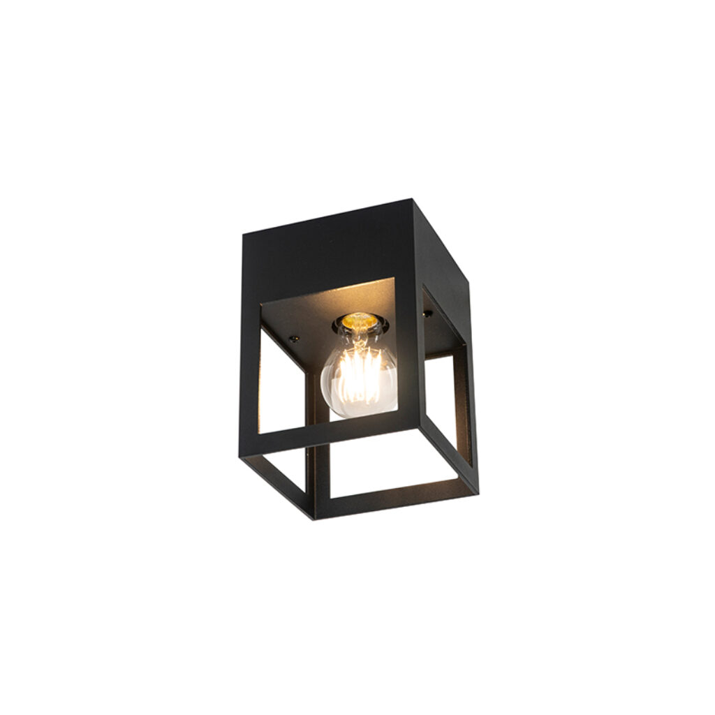 plafondlampen Moderne plafondlamp zwart Cela Aluminium Zwart De is een moderne en tijdloze uit aluminium. Een perfect basislampje in de hal woonkamer maar ook