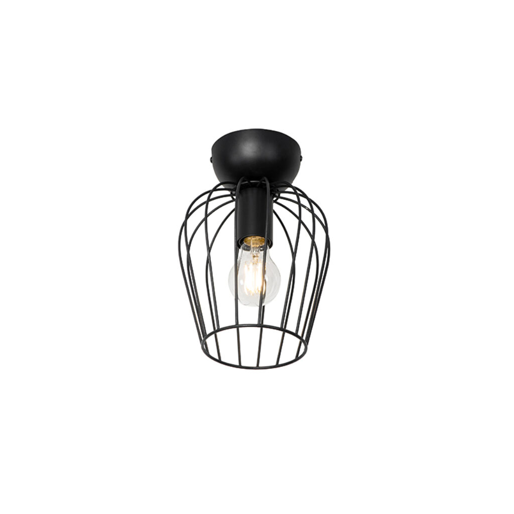 plafondlampen Moderne plafondlamp zwart Palica Staal Zwart Een tijdloze en moderne deze perfect als Hij heeft een diameter van 185 cm hoogte 26 cm. De