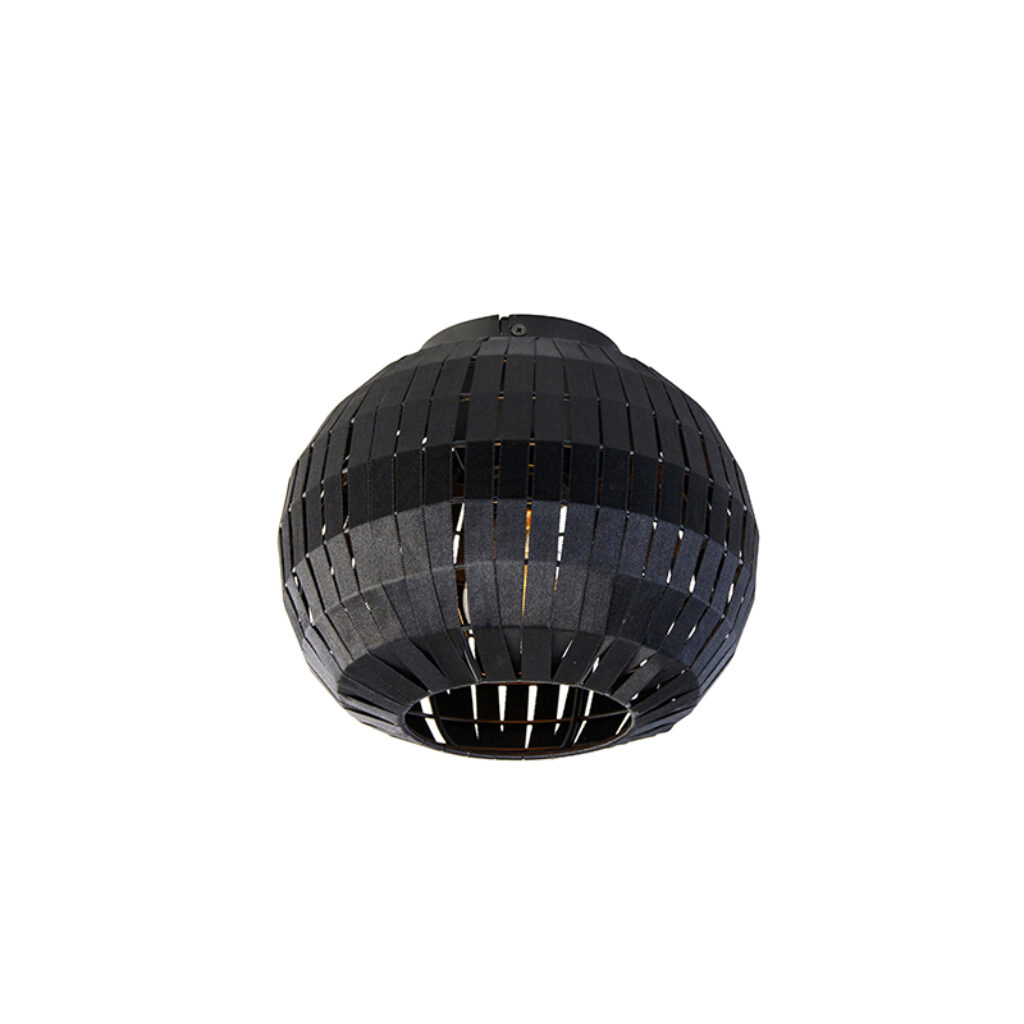 plafondlampen Moderne plafondlamp zwart 26 cm StaalStof Zwart Kijk deze moderne Geef een modern accent aan je interieur met de Plafondlamp is stalen lamp stof.