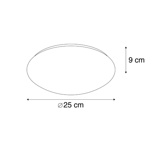 Moderne plafonniere wit met stereffect incl. LED - Bex - Afbeelding 3