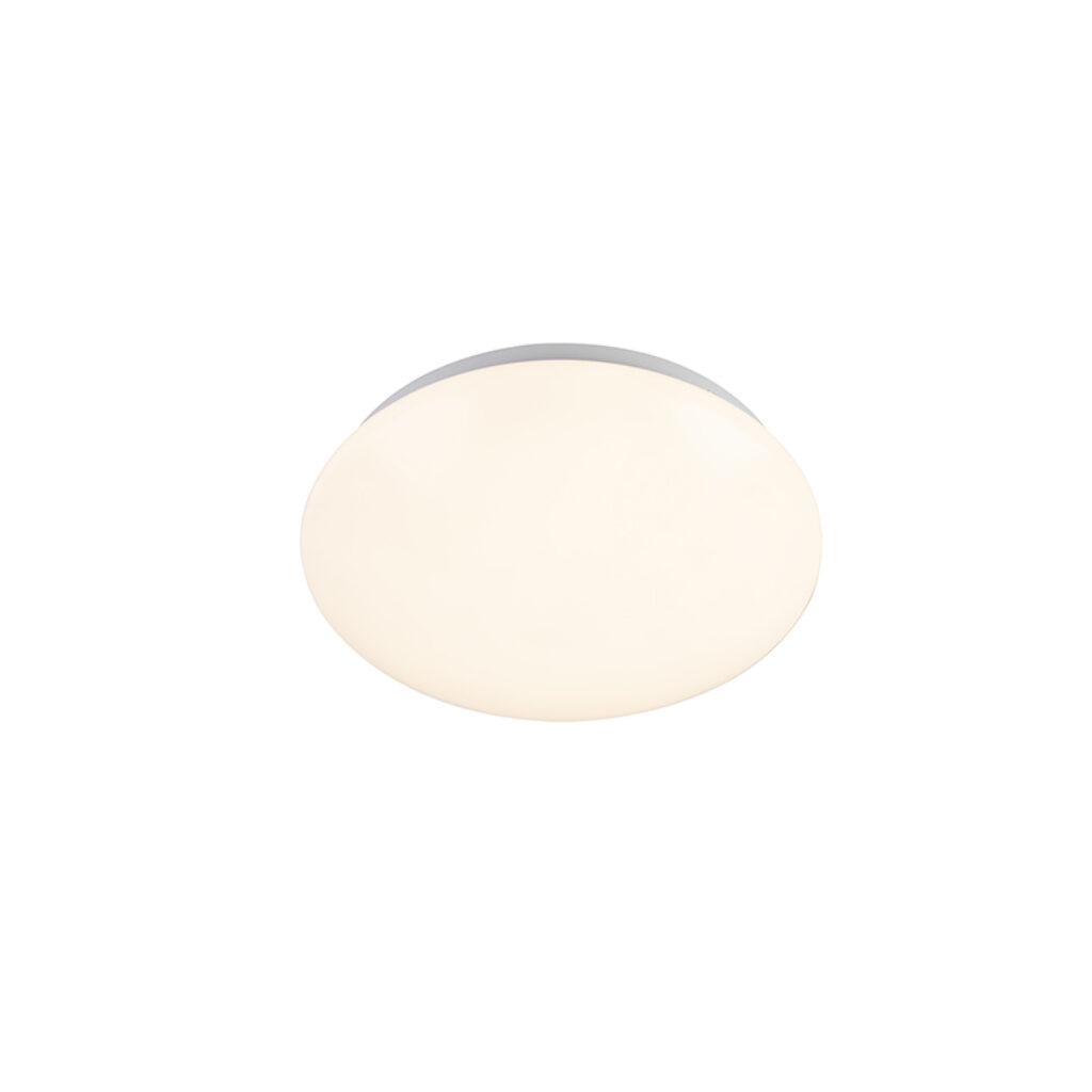 plafondlampen Moderne wit incl. LED 8W Tiho KunststofStaal Wit De strakke vorm van onze plafondlamp maakt hem toepasselijk in verschillende stijlen huizen.