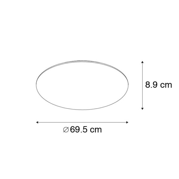 Moderne plafonnière wit met ster effect 3000-5000k - Starry - Afbeelding 3