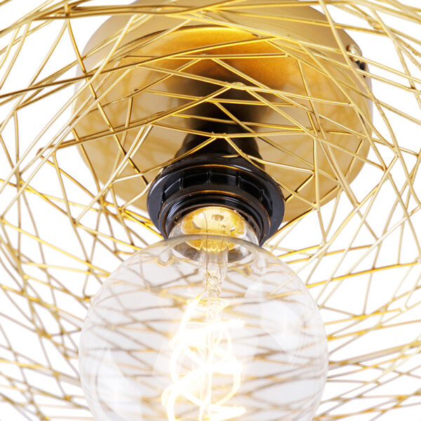 Oosterse plafondlamp goud 40 cm - Glan - Afbeelding 2