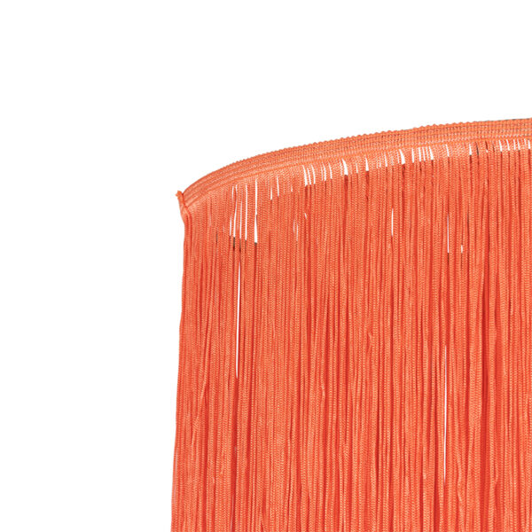 Oosterse plafondlamp goud roze kap met franjes - Franxa - Afbeelding 2