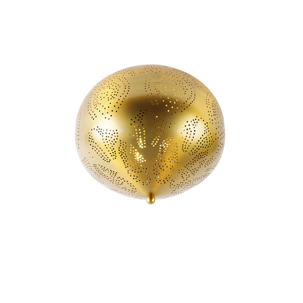 plafondlampen Oosterse plafondlamp goud Zayn Staal Sinbad is een mooi afgewerkte in en zorgt voor lichteffect de ruimte. Hij heeft hoogte van 25 cm diameter 30