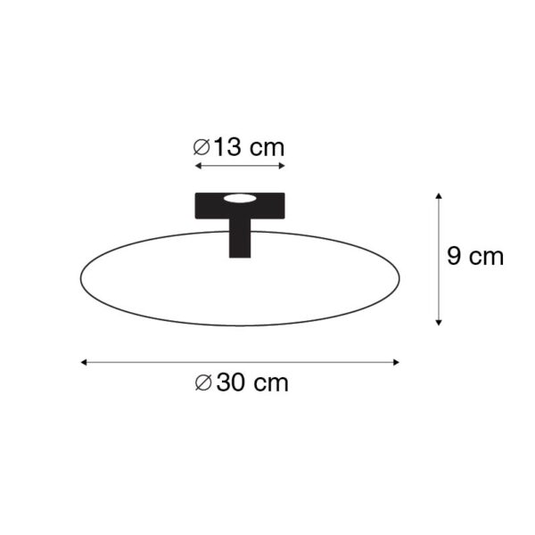 Oosterse plafondlamp zwart - Konge - Afbeelding 3