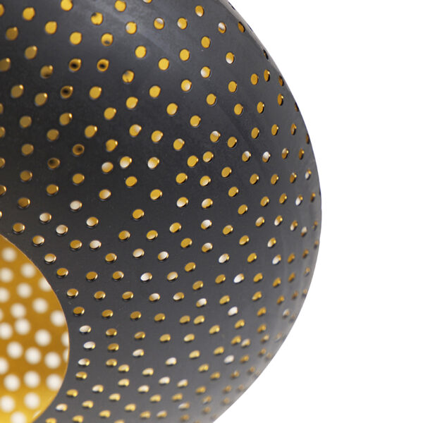 Oosterse plafondlamp zwart met goud 25 cm - Radiance - Afbeelding 2
