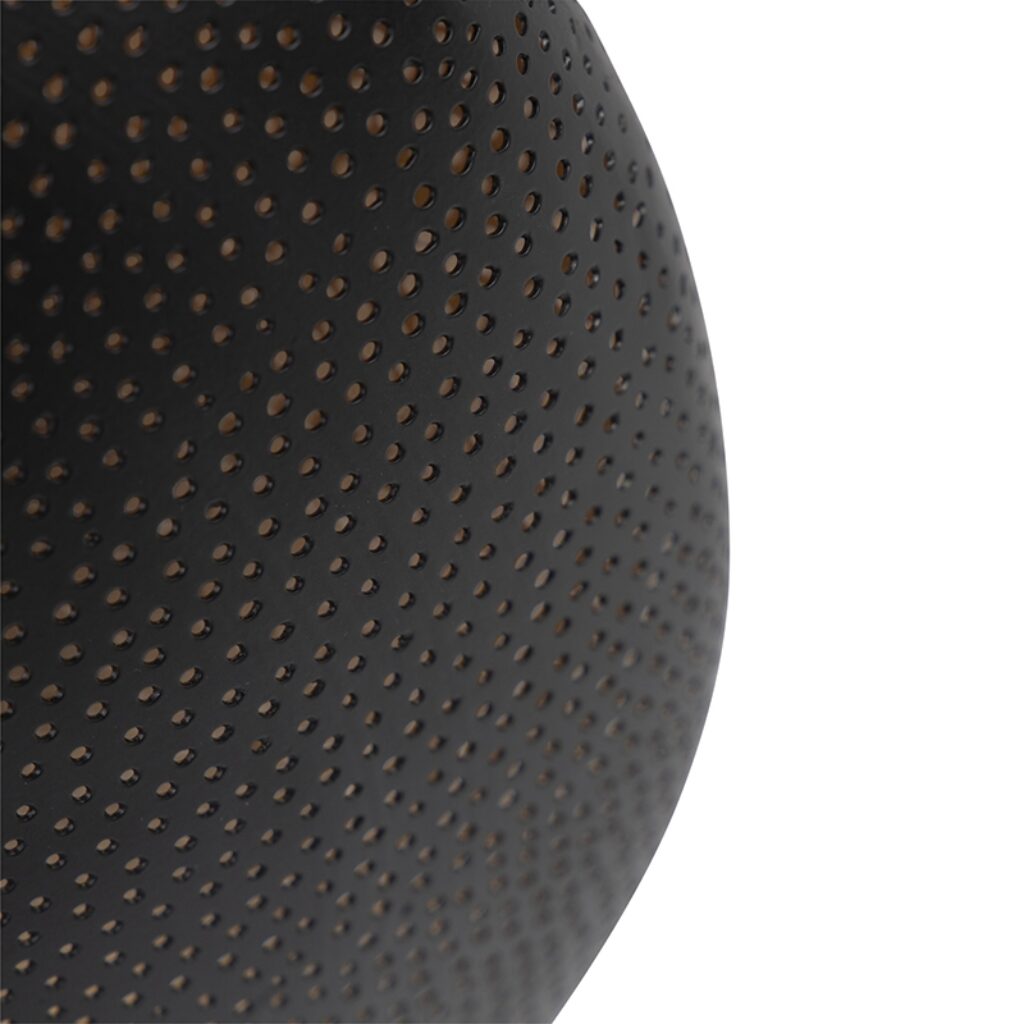 plafondlampen Oosterse plafondlamp zwart met goud 40 cm Radiance Staal Zwart Deze is zijn zwarte en gouden afwerking een lust voor het Een echte toevoeging in