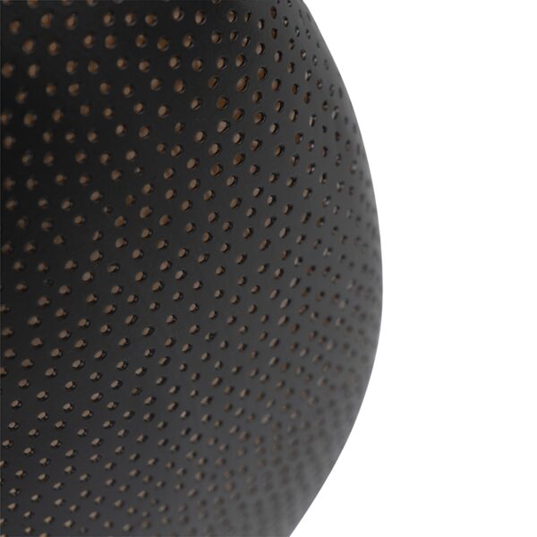 plafondlampen Oosterse plafondlamp zwart met goud 40 cm Radiance Staal Zwart Deze is zijn zwarte en gouden afwerking een lust voor het Een echte toevoeging in