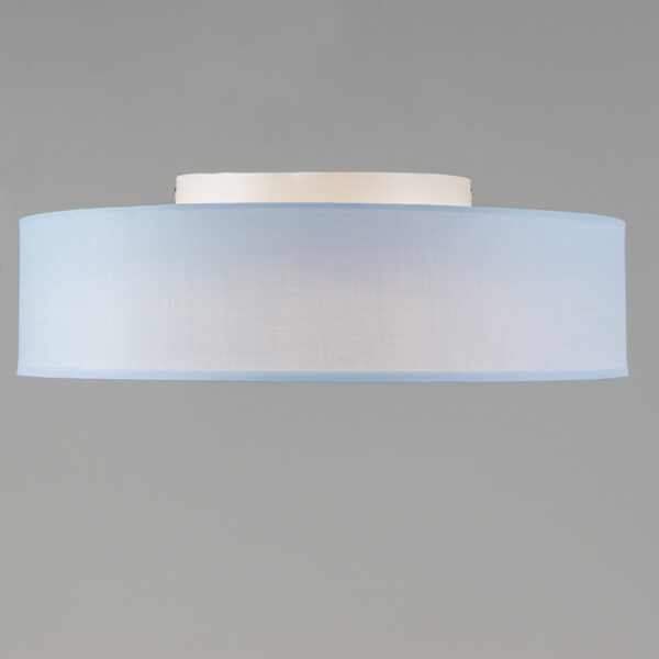 Plafondlamp blauw 40 cm incl. LED - Drum LED - Afbeelding 2